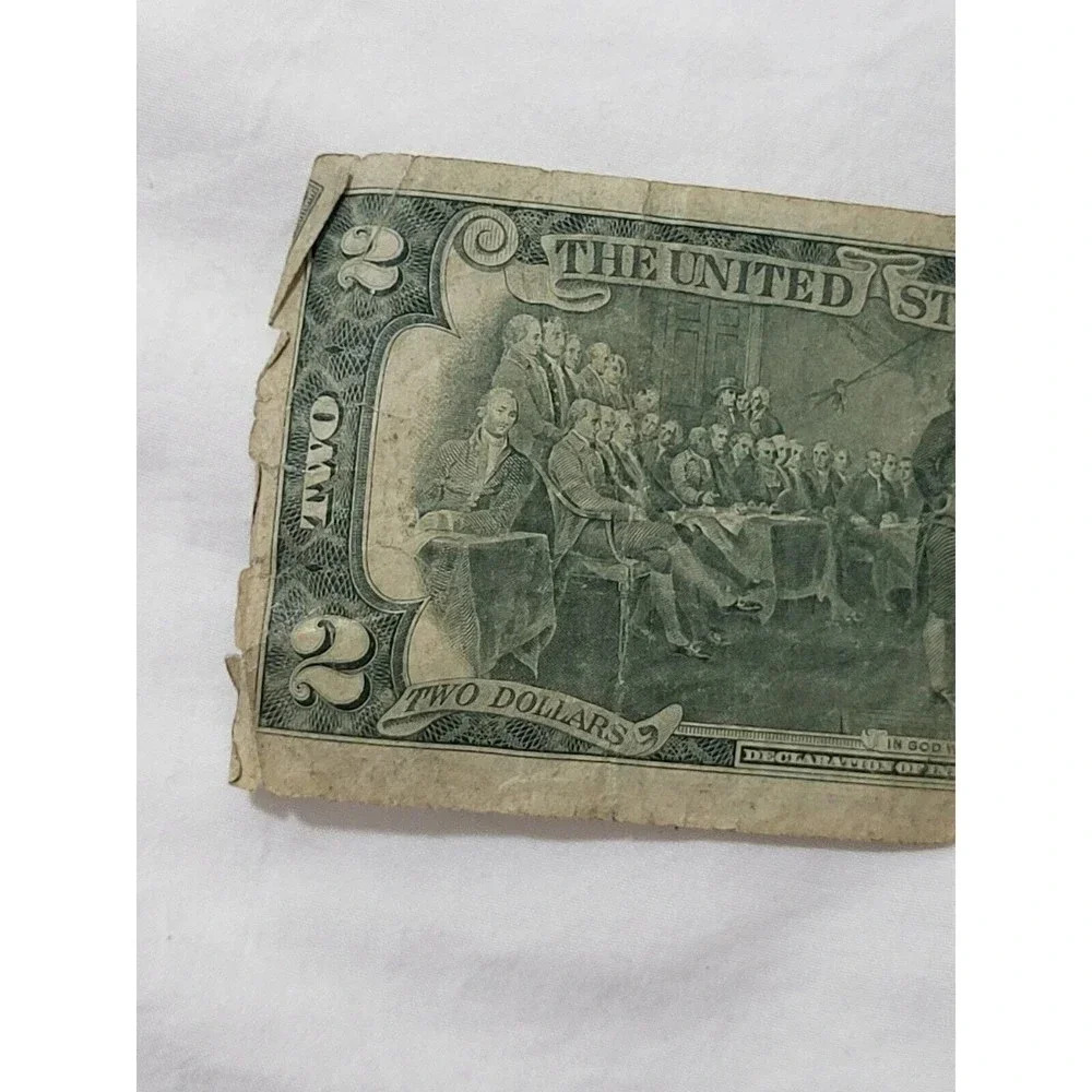Rare 1976 $2 TWO DOLLAR BILL  G 123 Triple 6's  666 - Picture 8 of 8